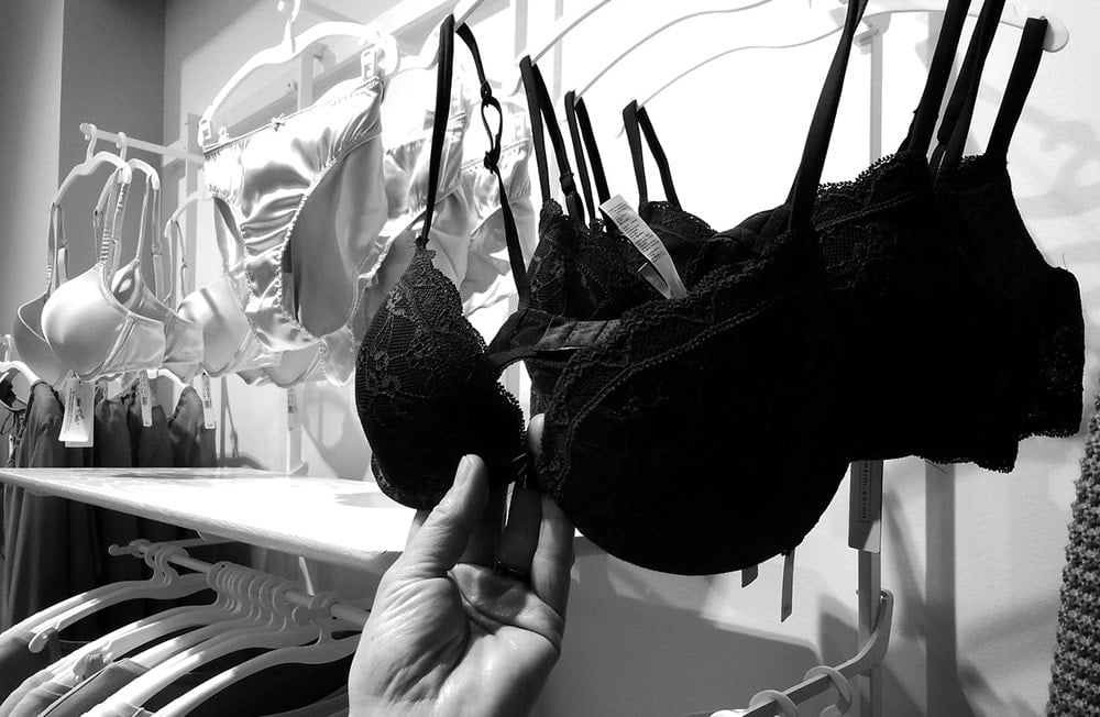 Woman Finding the right New Bra